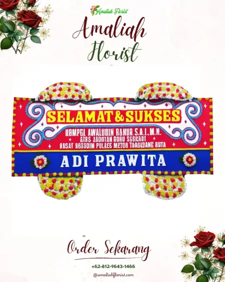 Papan Bunga Ucapan Selamat Suka Bangun